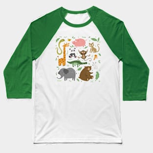 Cute Animals Baseball T-Shirt